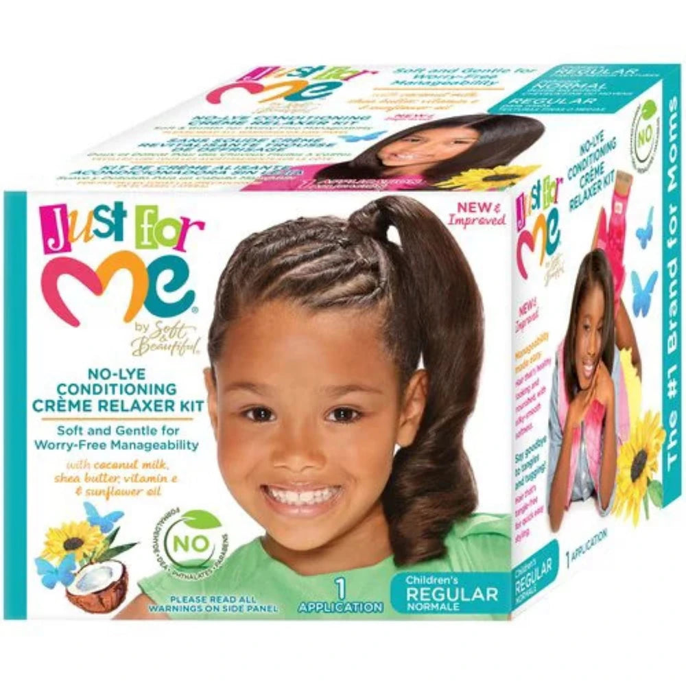 Just For Me No-Lye Conditioning Crème Relaxer Kit (Pack of 6)