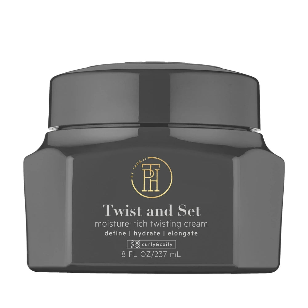TPH BY TARAJI Twist & Set Twisting Curl Defining Curl Cream for Coily & Curly Ha 8 Oz (Pack of 9)