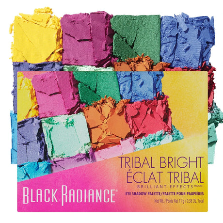 Black Radiance Brilliant Effects 12 Pan Eye Shadow Palette - Tribal Bright 0.38 Oz (Pack of 48)