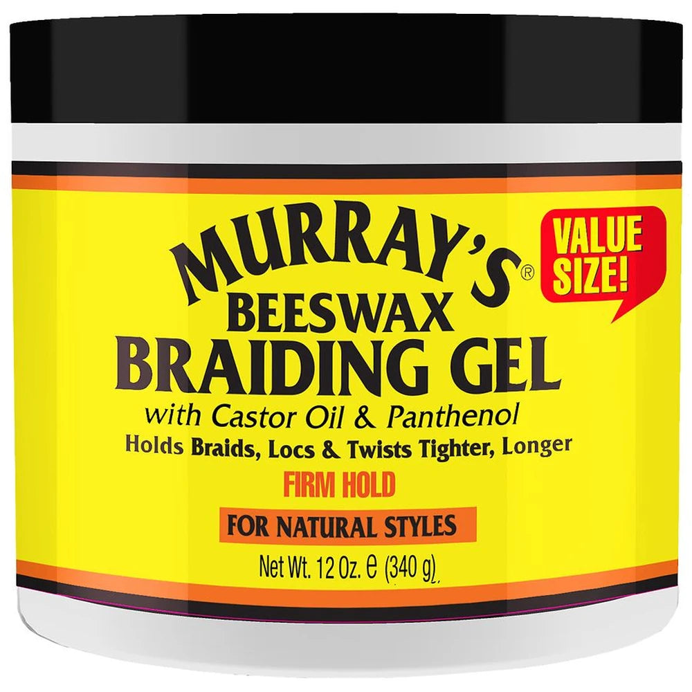 Murray's Beeswax Braiding Gel - 12.0 oz (Pack of 6)