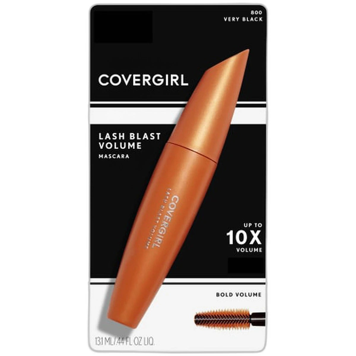 Cover Girl Lashblast Volume Waterproof Mascara Very Black #800 0.44Oz (Pack of 72)