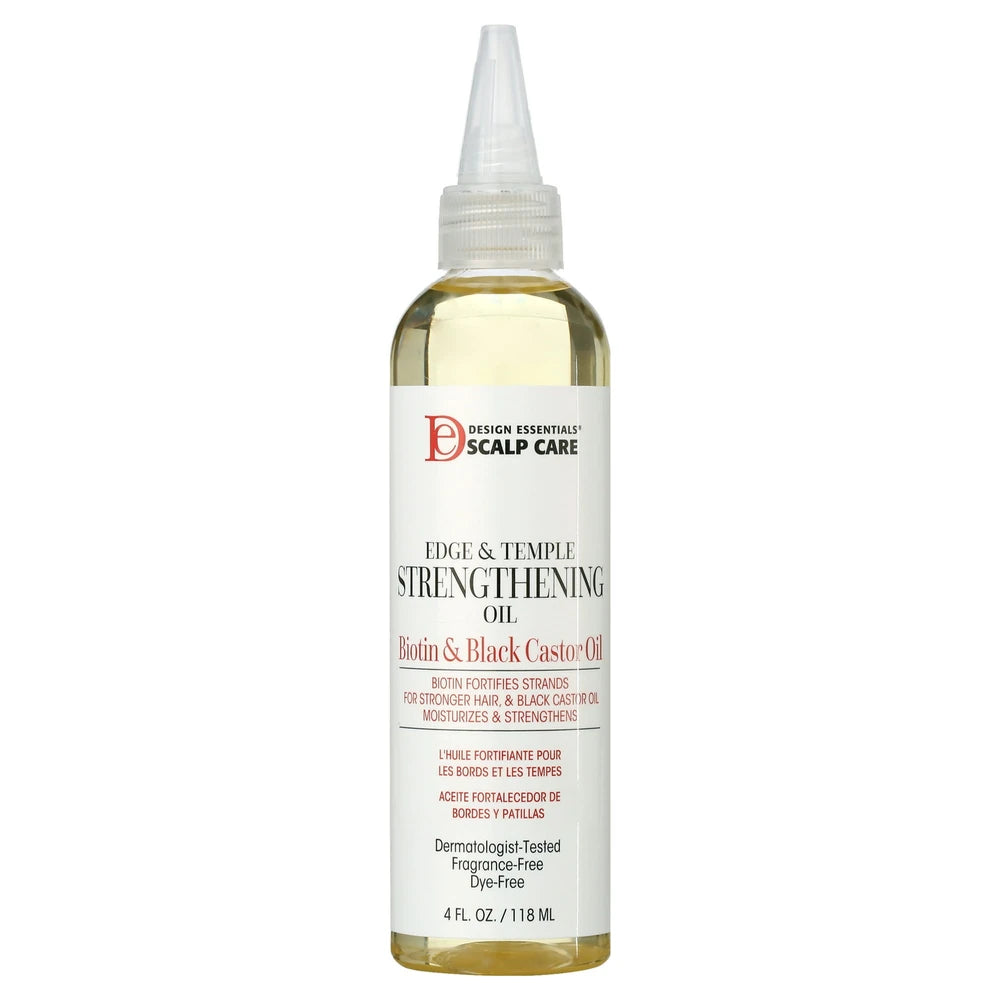 Design Essentials Edge & Temple Strengthening Hair Oil 4oz. All Hair Types Moi (Pack of 12)