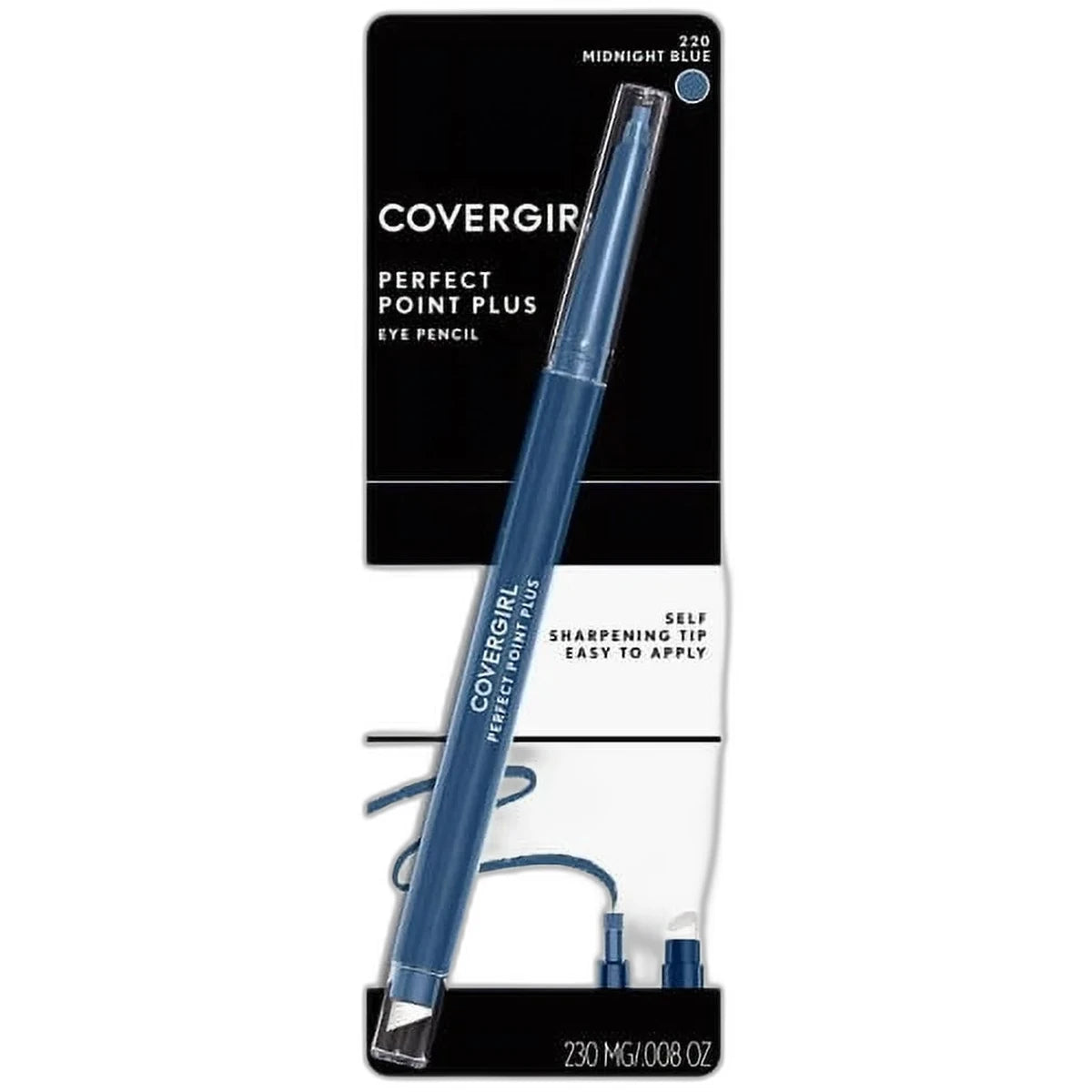 Cover Girl Perfect Point Plus Self Sharpening Eye Pencil Dark Blue #220 0.32Oz(Pack of 72)