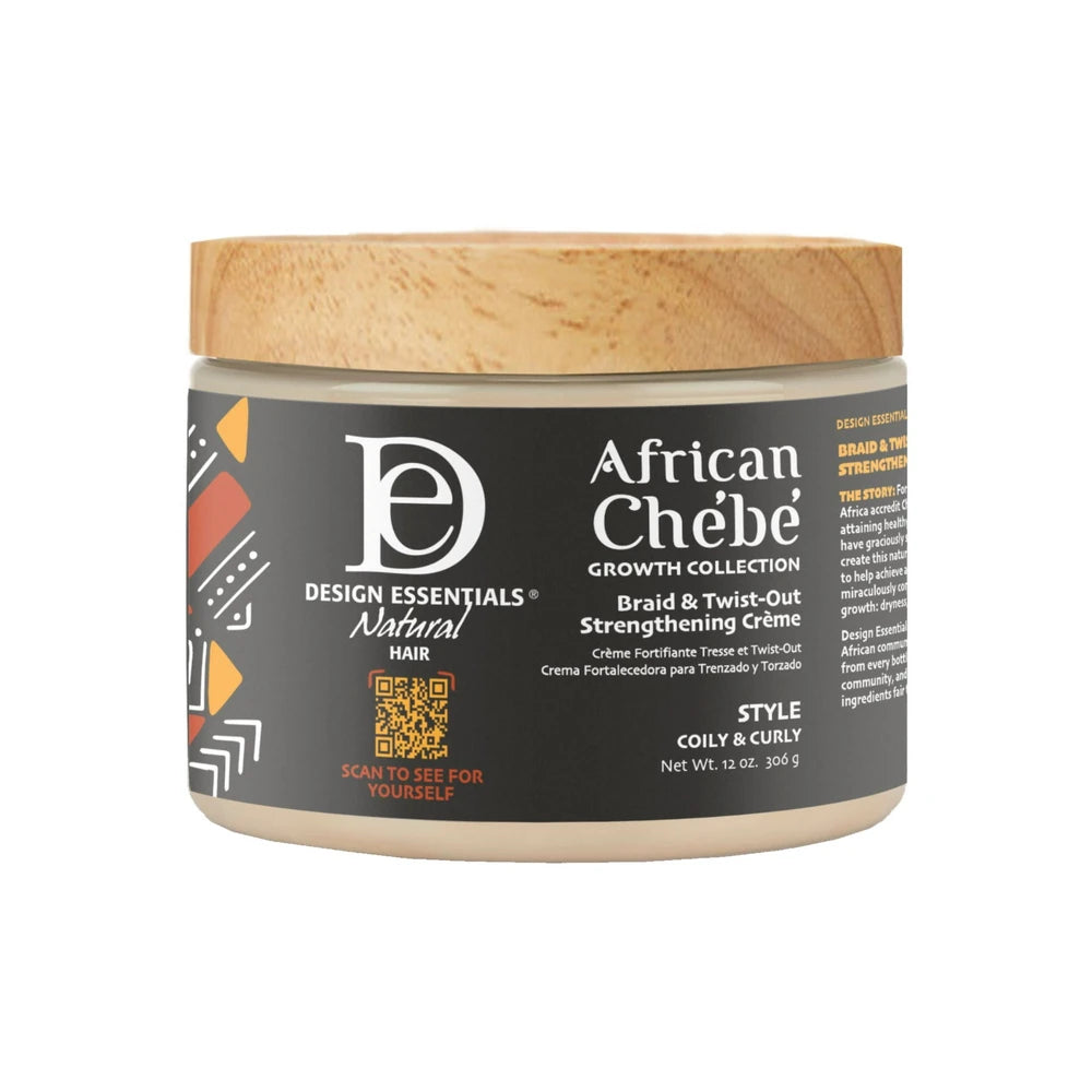 Design Essentials Chebe Braid & Twist-Out Styling Hair Pomade Creme 12 oz - (Pack of 12)