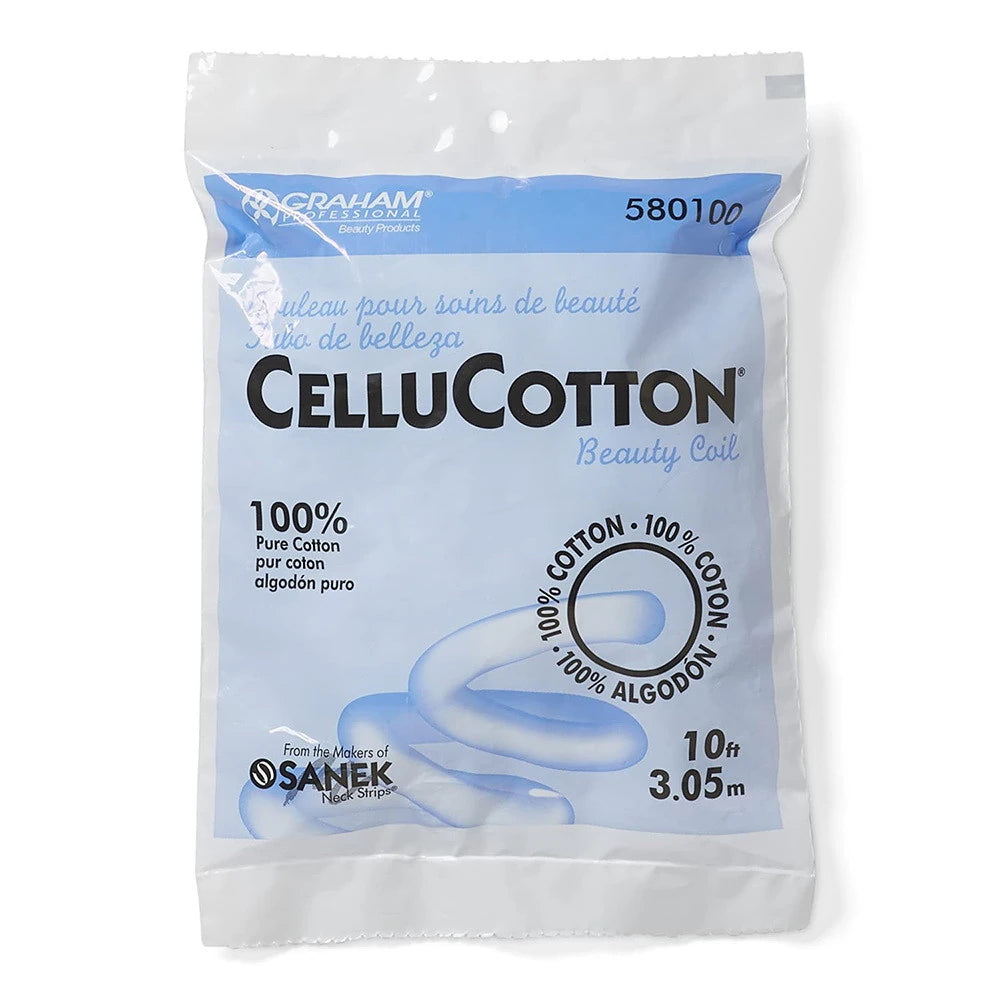 CelluCotton 100% Cotton Beauty Coil for Beauty Application & Removal 10 feet (Pack of 48)
