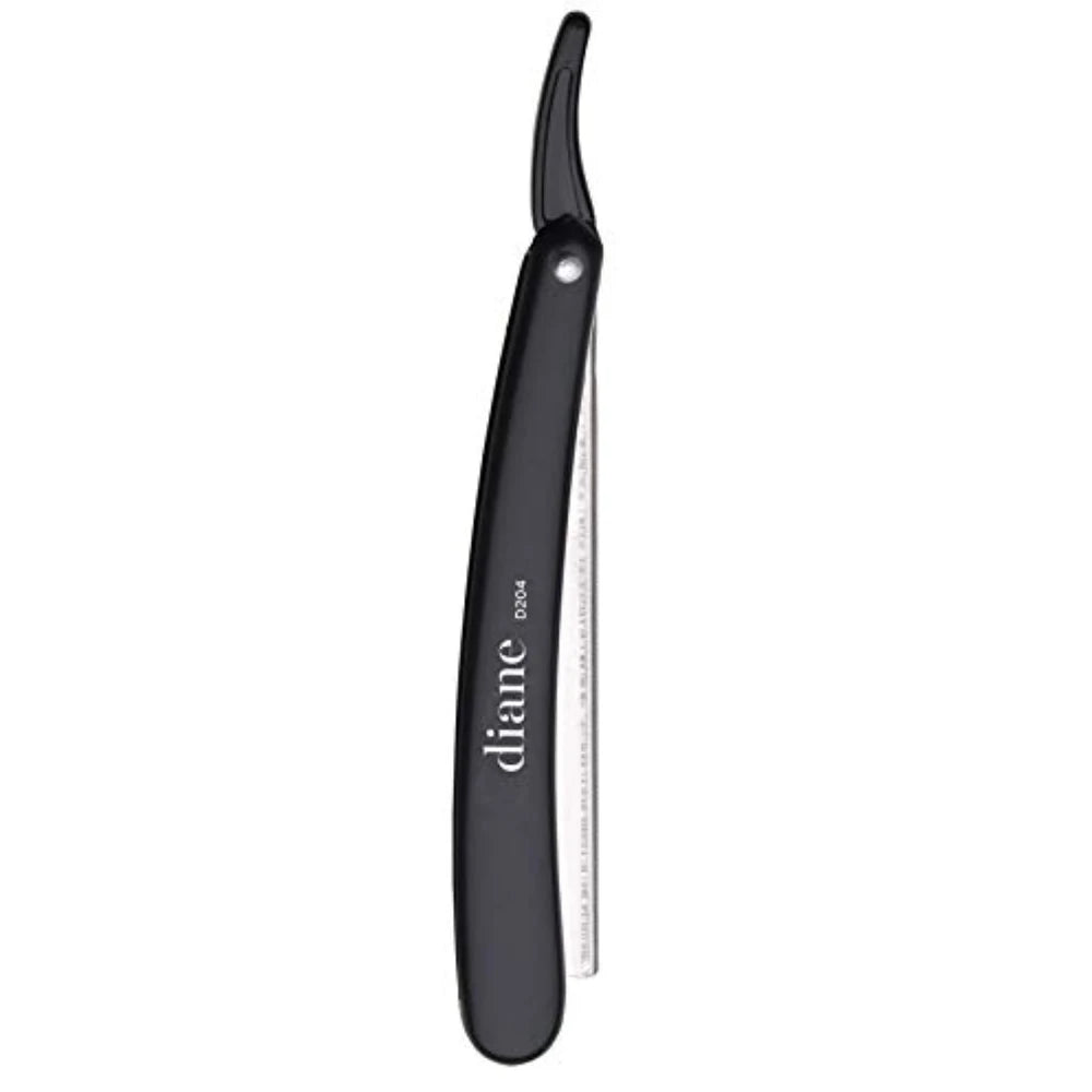 Diane Classic Straight Razor Included 2 Blades - Black D204 (Pack of 12)