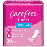 Carefree Acti-Fresh Body Shape Regular Pantiliners Unscented 1.06Oz (Pack Of 12)
