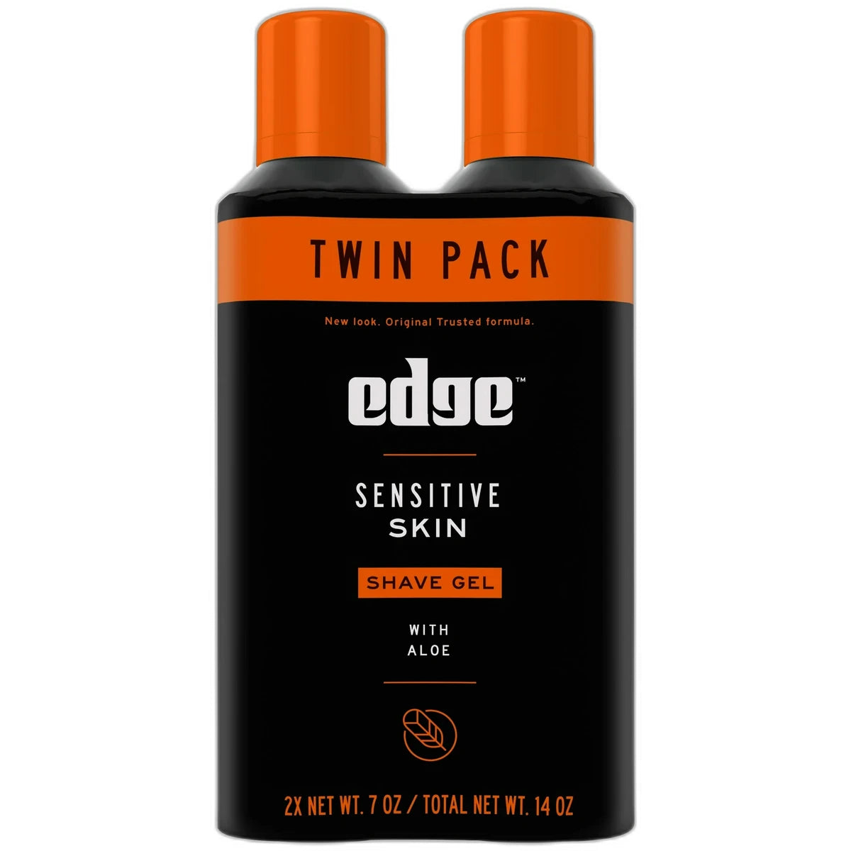 Edge Sensitive Skin Mens Shave Gel Twin Pack 14Oz (Pack of 4)