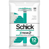 Schick Xtreme 2 Sensitive Disposable Razors for Men 3.03oz (Pack of 36)