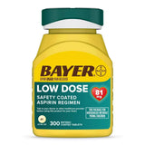 Bayer Regimen Low Dose Aspirin 81 mg 300 Tablets 6oz (Pack of 24)