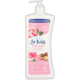 St. Ives Hand and Body Lotion for Women Smoothing Rose and Argan Oil for Dry Skin 21Oz (Pack of 4)