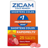 Zicam Cold Remedy Homeopathic Rapid Melts Cherry Flavor25 Ea 1.5oz (Pack of 24)