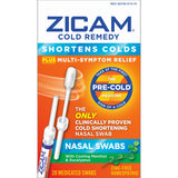 Zicam Cold Remedy Plus Multi-Symptom Relief Homeopathic Nasal Swabs2.24oz (Pack of 24)
