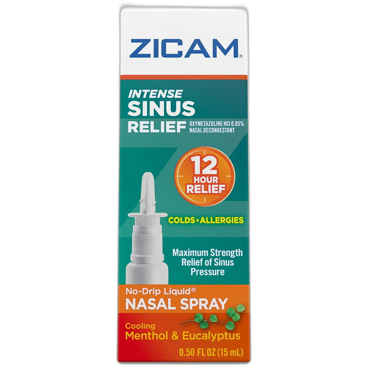 Zicam Intense Sinus Nasal Spray Relief Menthol & Eucalyptus 0.5Oz (Pack Of 24)
