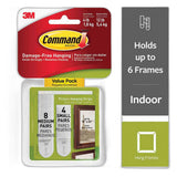 3M Command Picture Hanging Strips Small And Medium 0.8Oz (Pack of 24)