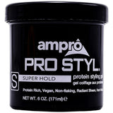 Ampro Pro-Styl Protein Hair Gel Super Hold 6Oz (Pack of 24)
