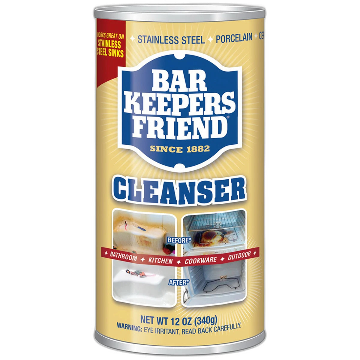 Bar Keepers Friend All Purpose Cleaner and Polish 12Oz (Pack of 12)