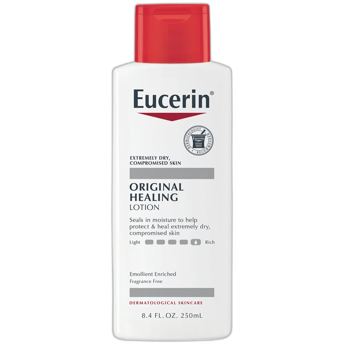 Eucerin Original Moisturizing Lotion For Dry And Sensitive Skin 8.4Oz (Pack of 12)