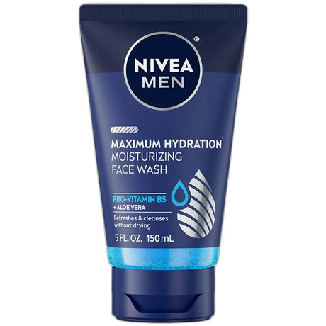 Nivea For Men Double Action Moisture Rich Face Wash Vitamin Enriched 5Oz (Pack of 12)