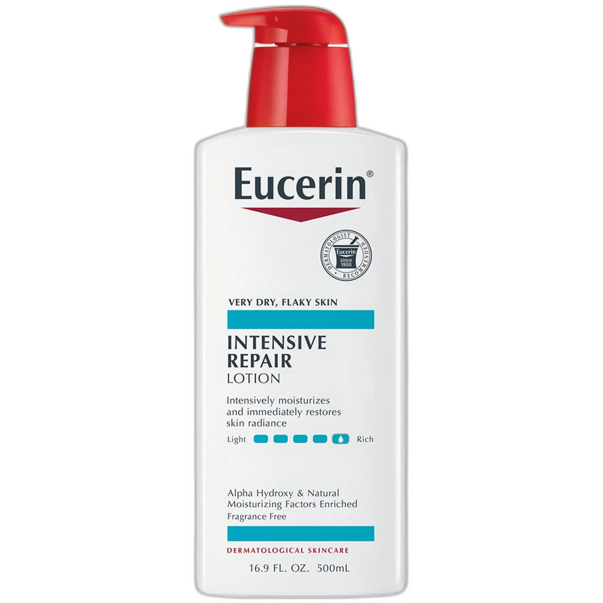 Eucerin Plus Dry Skin Therapy Intensive Repair Enriched Lotion 16.9Oz (Pack of 12)