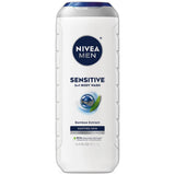 Nivea Men Sensitive Body Wash with Bamboo Extract 16.9Oz (Pack of 12)
