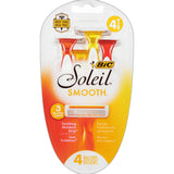 Bic Soleil Sensitive Skin Triple Blade Disposable Razor For Women 4.96Oz (Pack of 72)