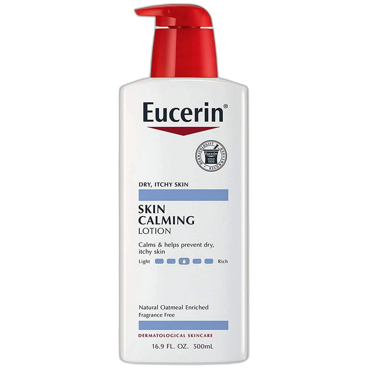 Eucerin Skin Calming Body Lotion for Dry and Itchy Skin16Oz (Pack of 12)