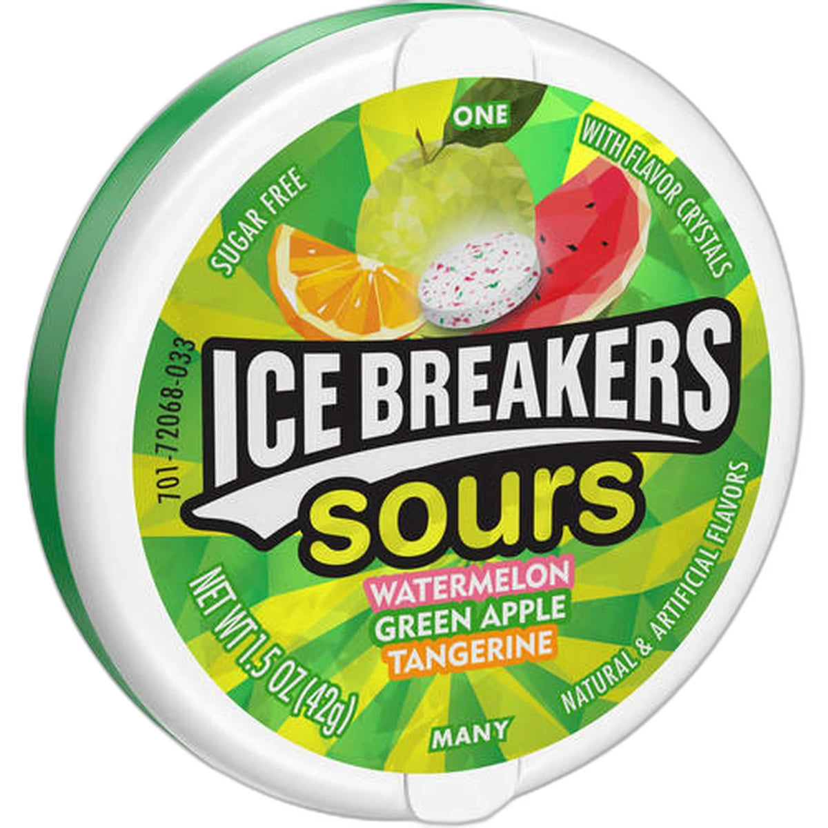 Ice Breakers Sugar Free Fruit Mint Sours Original 1.5Oz (Pack of 192)