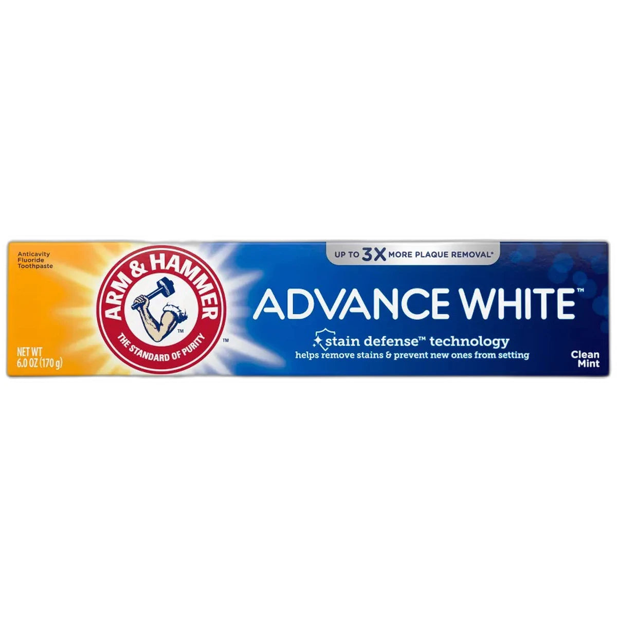 Arm & Hammer Advance Extreme Whitening With Stain Defense Toothpaste 6Oz (Pack of 12)