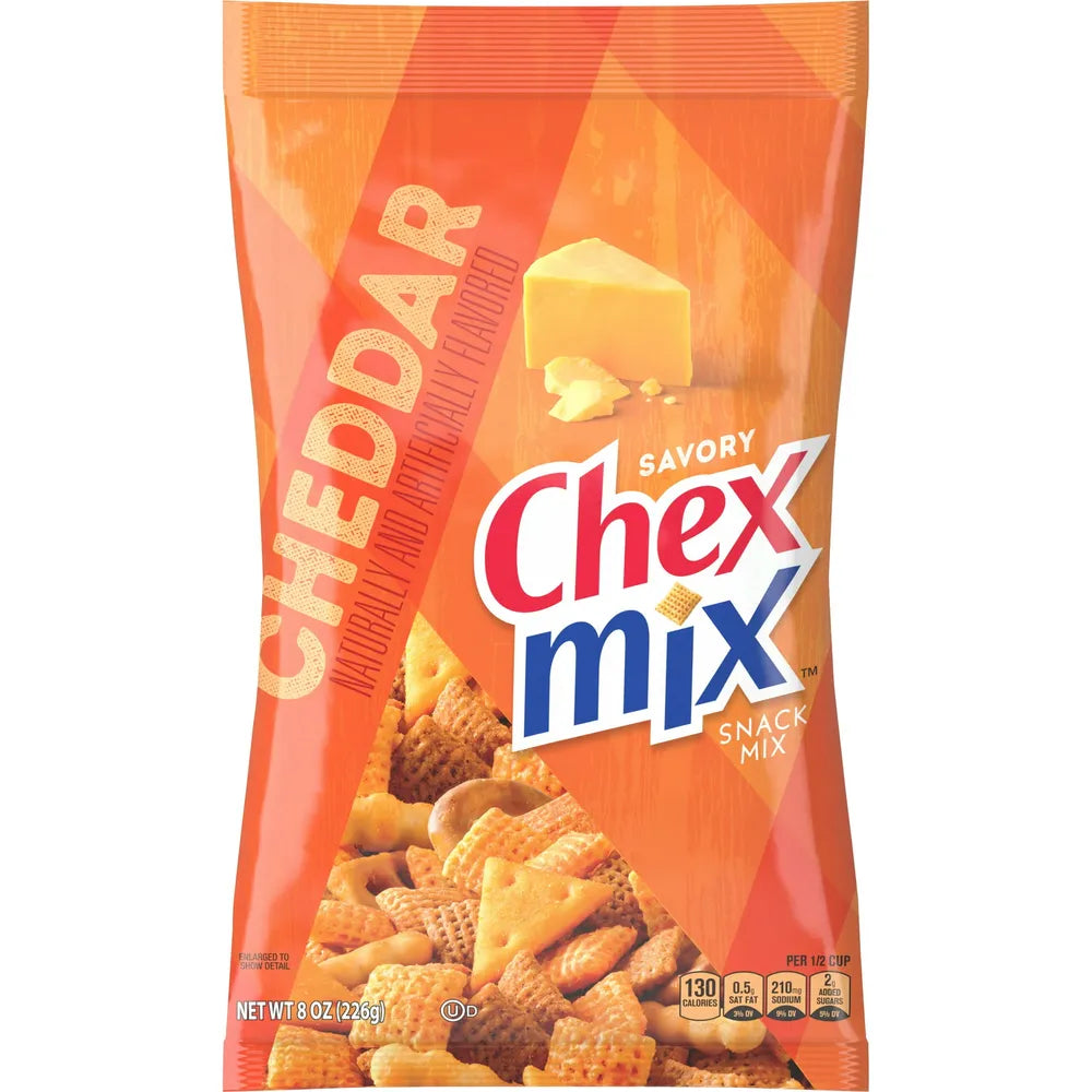 Chex Mix Cheddar Snack Mix 8 oz (Pack of 12)