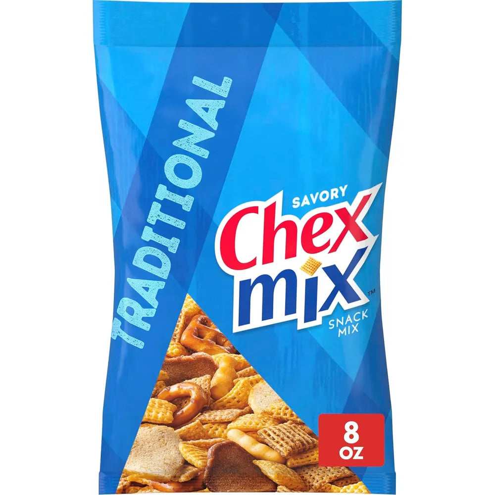 Chex Mix Traditional Snack Mix 8 oz (Pack of 12)