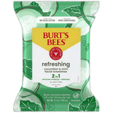 Burts Bees Facial Cleansing Towelettes Cucumber And Mint 5.1oz (Pack of 12)