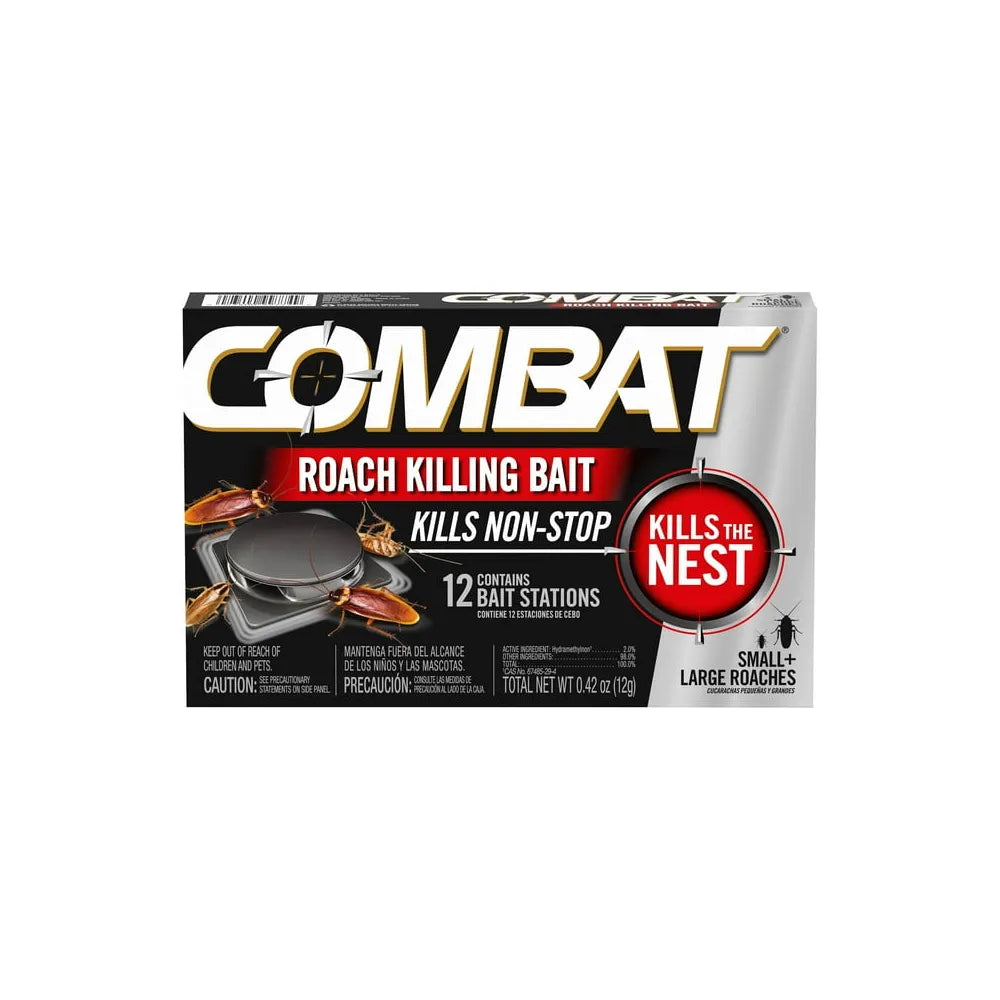 Combat Roach Killing Bait 10 Count 0.42Oz (Pack Of 12)