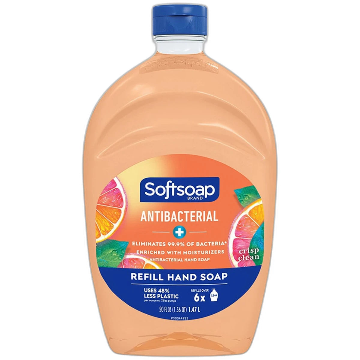 Softsoap Antibacterial Liquid Hand Soap Refill Crisp Clean 50Oz (Pack of 6)