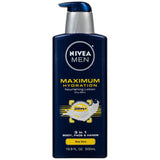 Nivea Men Maximum Hydration 3 in 1 Nourishing Lotion 16.9Oz (Pack of 12)