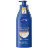 Nivea Nourishing Skin Firming Body Lotion with Pump Q10 and Vitamin C 16.9Oz (Pack of 12)