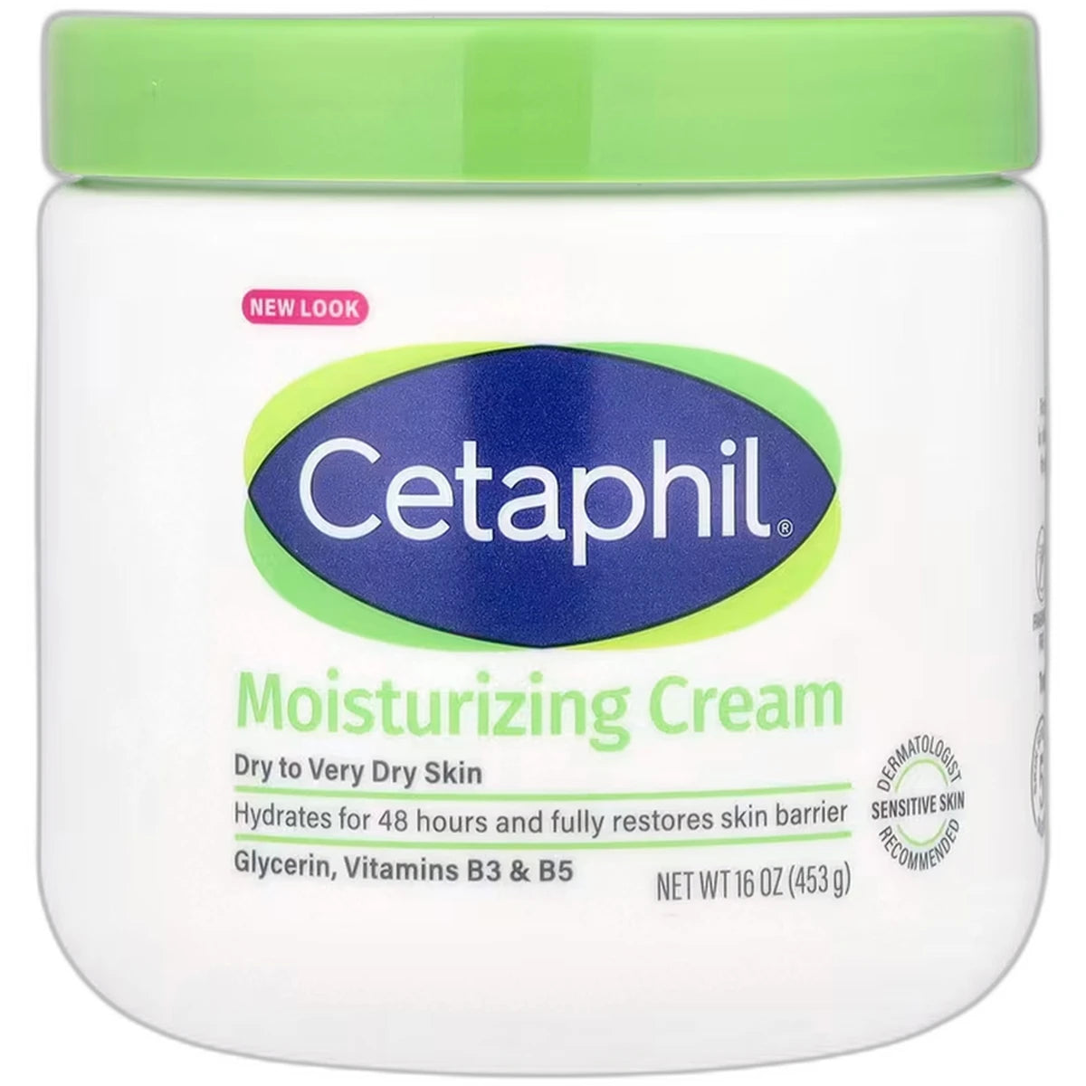 Cetaphil Hydrating Moisturizing Cream for Dry to Very Dry Sensitive Skin 16Oz (Pack of 12)