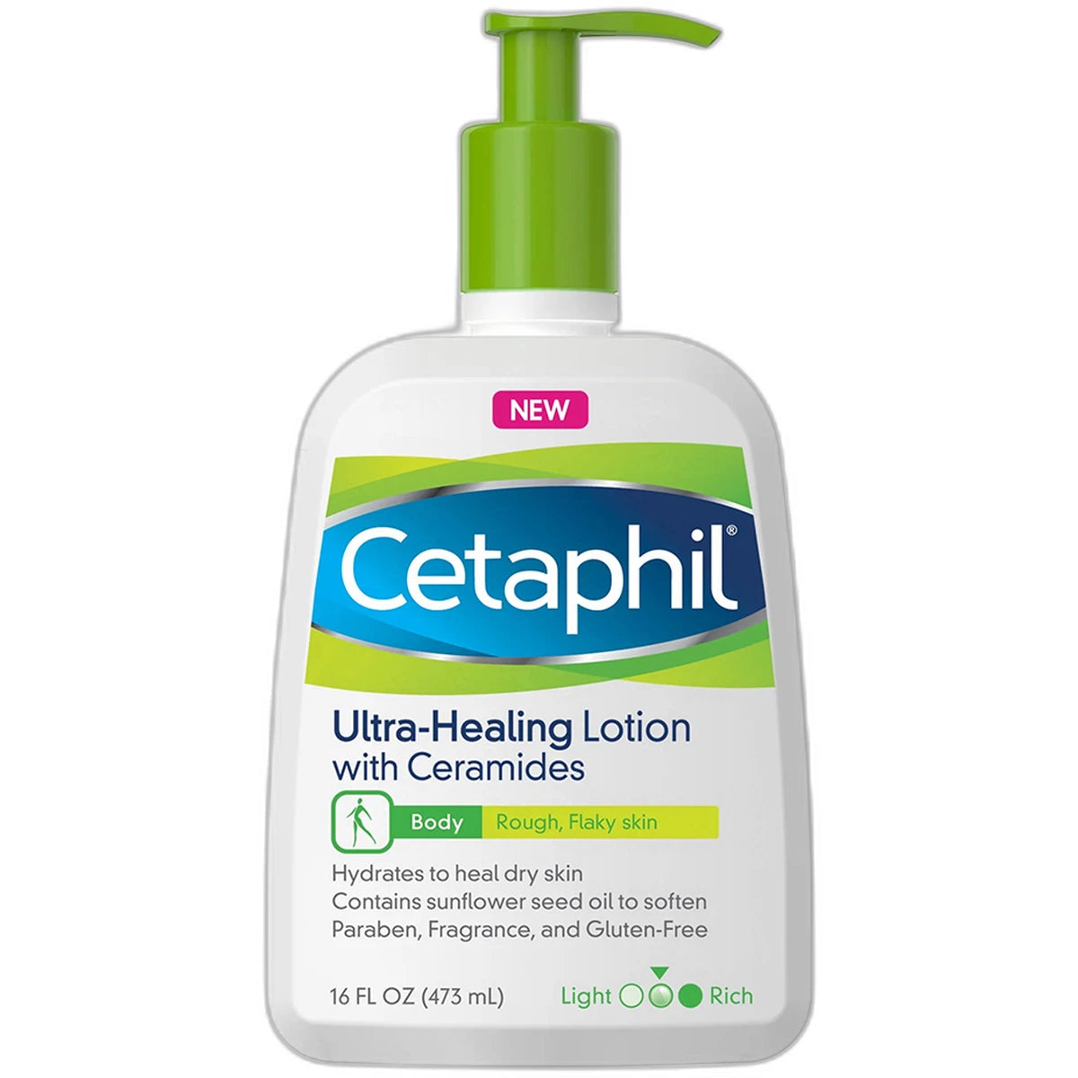Cetaphil Intensive Healing Lotion with Ceramides For Dry Rough Flaky Skin 16Oz (Pack of 12)