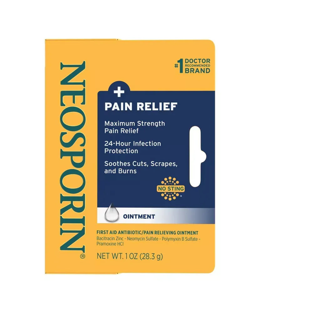 Neosporin Plus Maximum Strength Antibiotic Pain Relief Ointment 1Oz (Pack of 24)