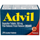 Advil Advanced Medicine For Pain And Fever Reducer Ibuprofen 200 Mg Tablets 0.8oz(Pack of 72)