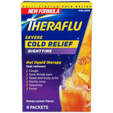 TheraFlu Nighttime Severe Cold Relief Honey Lemon Flavor Powder 3.7oz (Pack of 24)