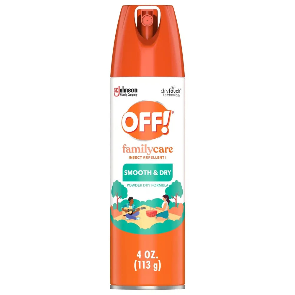 Off Skintastic Familycare Smooth Dry Insect Repellent Aerosol4Oz (Pack of 12)