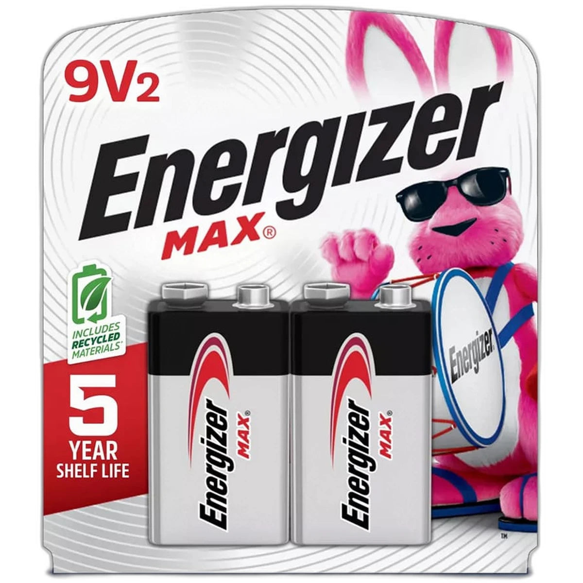 Energizer Max Alkaline 9 Volt Battery 522 Long Lasting6.72Oz (Pack of 24)