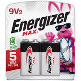 Energizer Max Alkaline 9 Volt Battery 522 Long Lasting6.72Oz (Pack of 24)