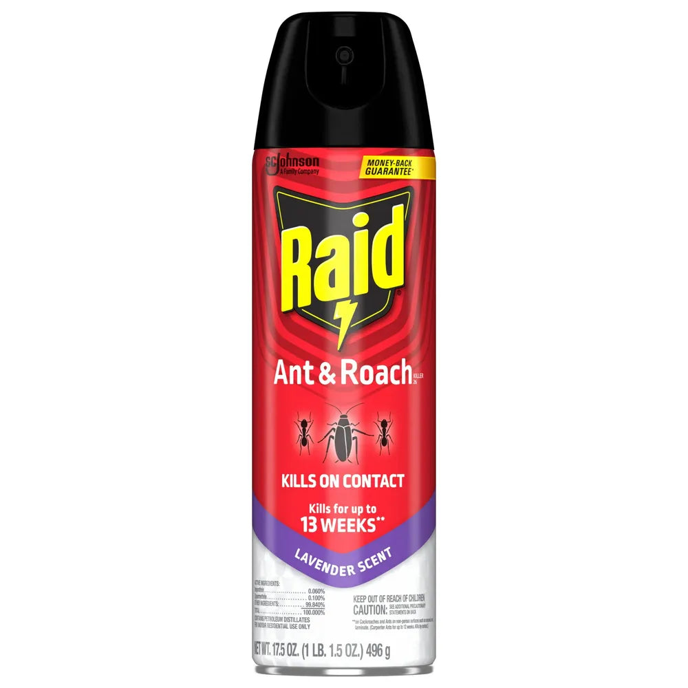 Raid Ant And Roach Killer Lavender Scent 17.5Oz (Pack of 12)