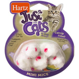 Hartz Just For Cats Mini Mice Cat Toy Catnip Filled 0.05Oz (Pack Of 24)