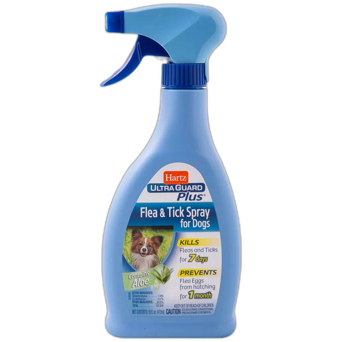 Hartz Ultraguard Plus Flea and Tick Spray for Dogs 16Oz (Pack of 12)