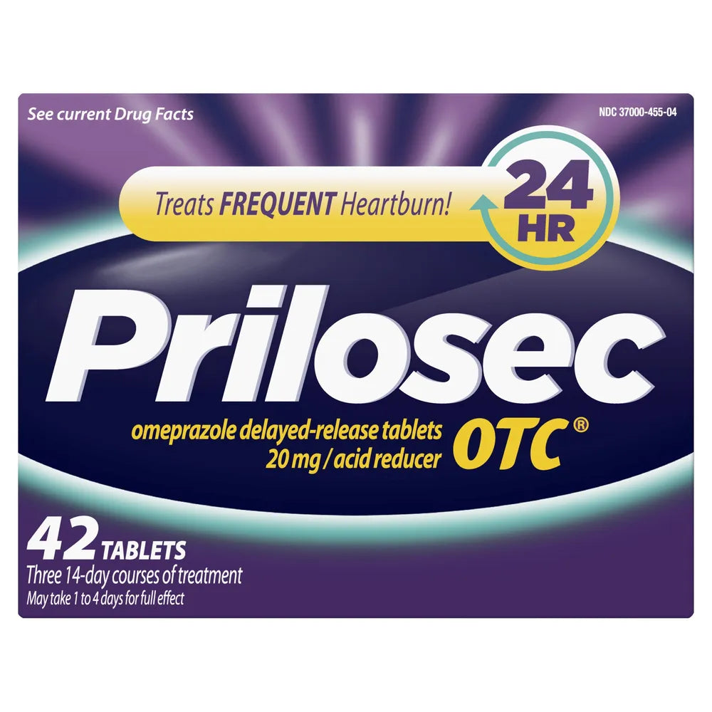 Prilosec Otc Acid 20Mg Reducer Tablets42 Ea 2.5Oz (Pack of 24)