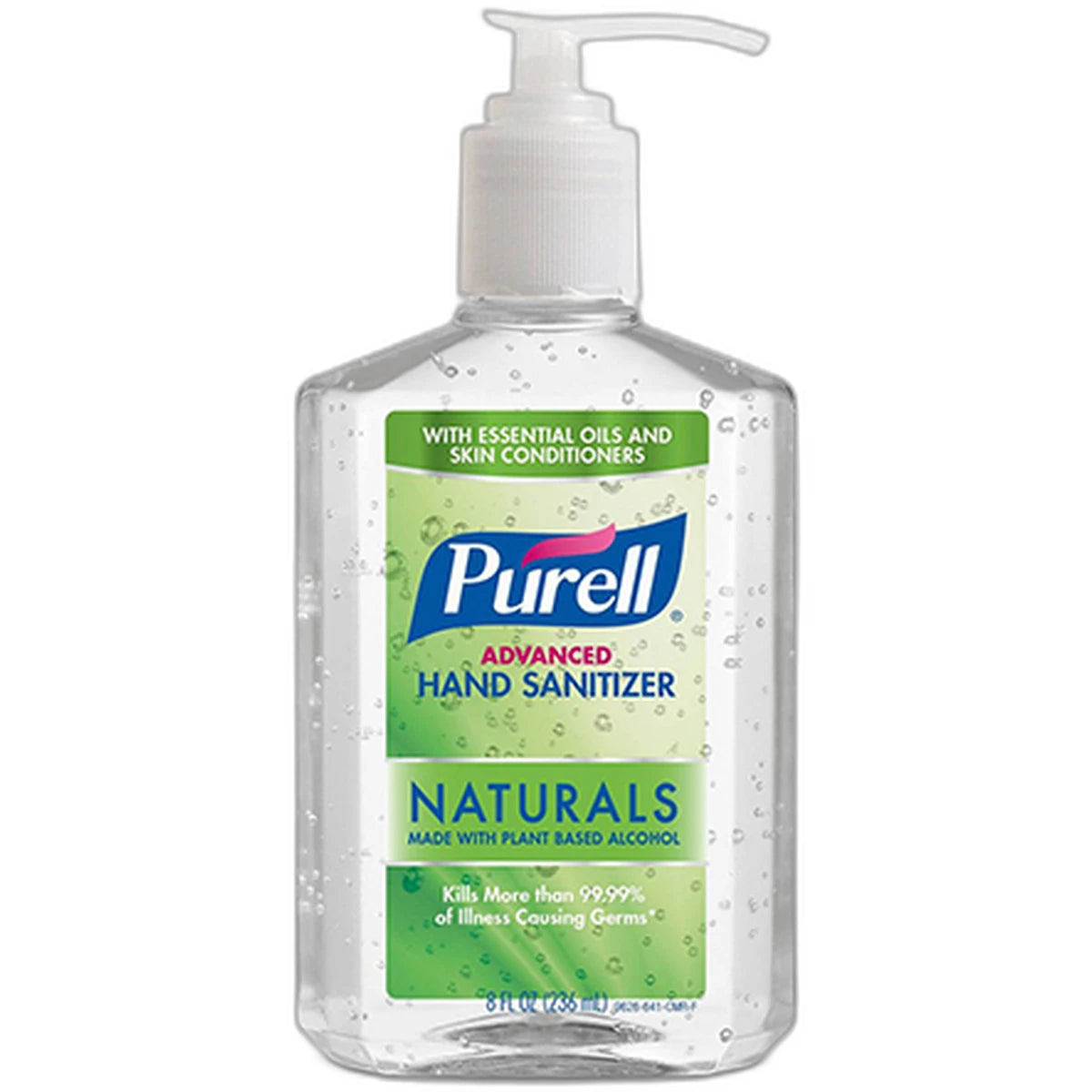 Purell Advanced Hand Sanitizer Naturals 8Oz (Pack of 12)