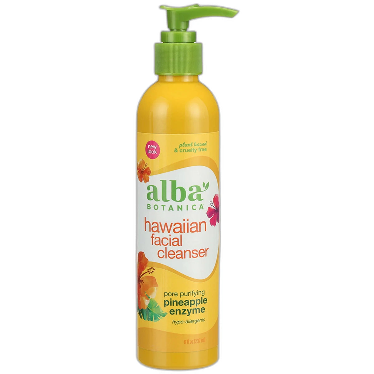 Alba Botanica Hawaiian Pineapple Enzyme Facial Cleanser 8Oz (Pack of 6)